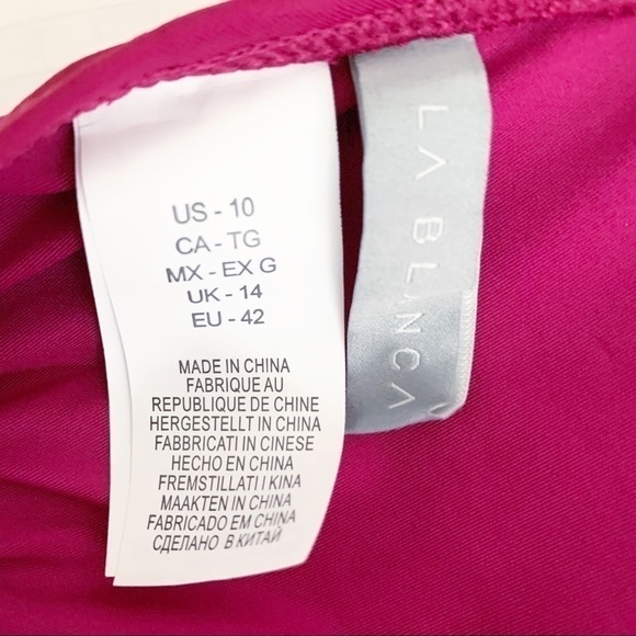 𝅺LA Blanca Island Goddess Cut Out Swimsuit TopNWT10 - Picture 7 of 8